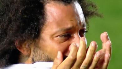 إصابة مروعة يتسبب بها البرازيلي مارسيلو للاعب أرجنتيني ويغادر الملعب باكيا