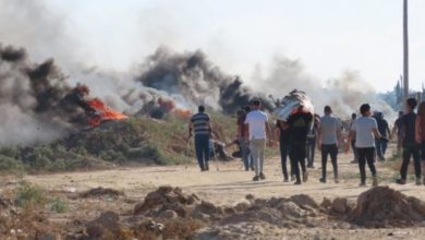 إصابات إثر قمع الاحتلال مسيرات سلمية شرق غزة