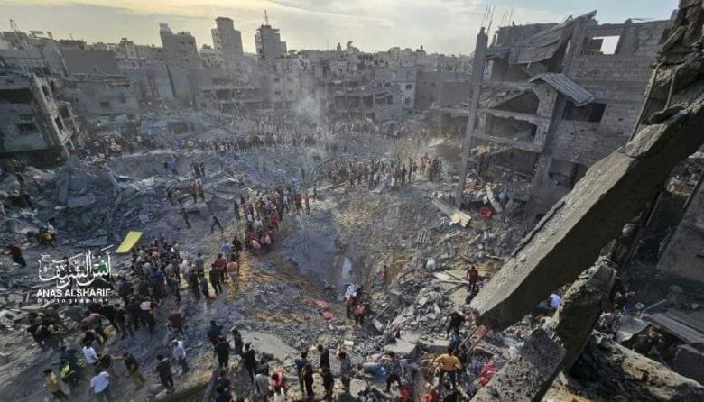 400 شهيد وجريح بمجزرة إسرائيلية في مخيم جباليا