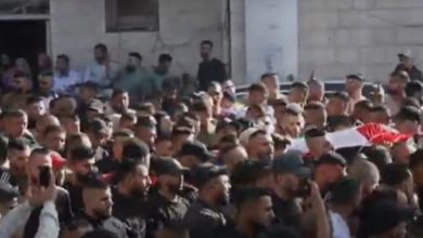 تشييع جثماني الشهيدين نخلة وعليان في مخيم الجلزون شمال رام الله