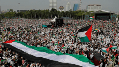 أكثر من مليون شخص يتظاهرون في جاكرتا دعما لغزة