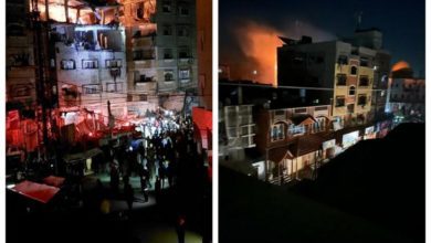 15 شهيدا في غارة إسرائيلية على شقة سكنية غرب رفح