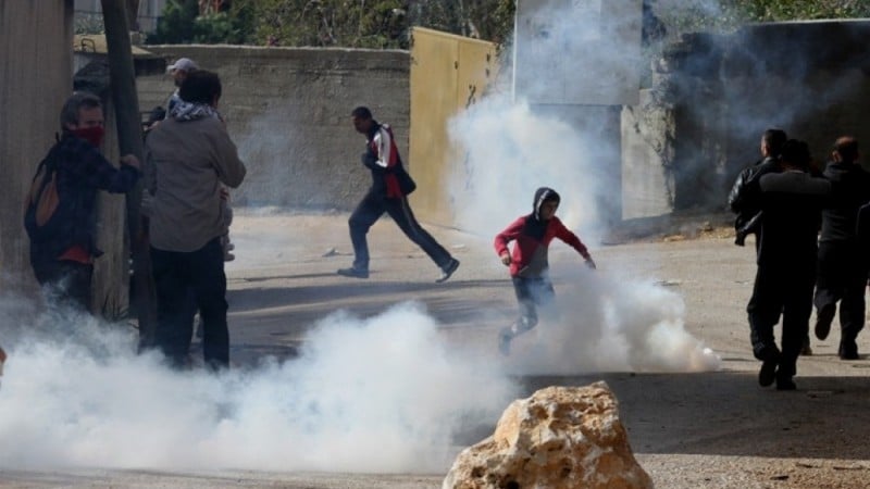 مواجهات مع الاحتلال في حوسان غرب بيت لحم