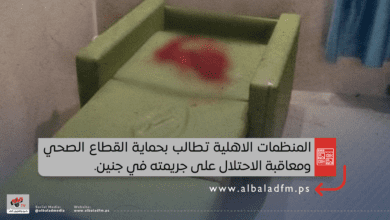 المنظمات الاهلية تطالب بحماية القطاع الصحي ومعاقبة الاحتلال على جريمته في جنين