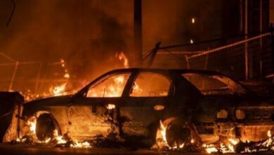 مستوطنون يهاجمون بورين ويحرقون مركبة