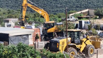 الاحتلال يهدم 7 بركسات للمواشي ومنشآت في برطعة شمال غرب جنين