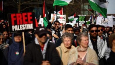 تظاهرات في عواصم ومدن عالمية للمطالبة بوقف العدوان الإسرائيلي على غزة