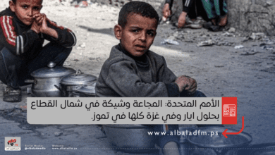الأمم المتحدة: المجاعة وشيكة في شمال القطاع بحلول ايار وفي غزة كلها في تموز