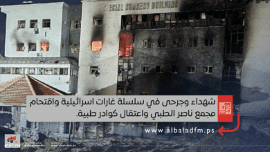شهداء وجرحى في سلسلة غارات اسرائيلية واقتحام مجمع ناصر الطبي واعتقال كوادر طبية