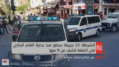 الشرطة: 13 جريمة سطو منذ بداية العام الجاري في الضفة كشف عن 9 منها