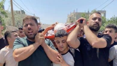 جماهير غفيرة تشيع الشهيد قيس زكارنة في قباطية جنوب جنين