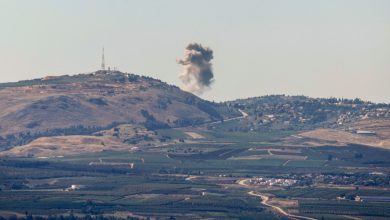 حرائق بالجولان جراء سقوط مسيرتين وصواريخ أطلقت من لبنان