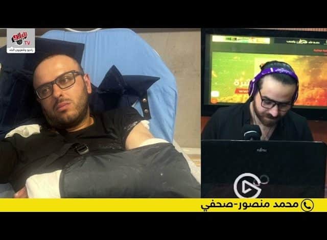 الصحفي محمد منصور يروي تفاصيل استهداف الاحتلال له