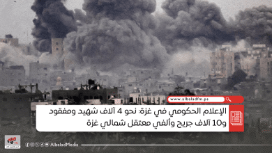 الإعلام الحكومي في غزة: نحو 4 آلاف شهيد ومفقود و10 آلاف جريح وألفي معتقل شمالي غزة