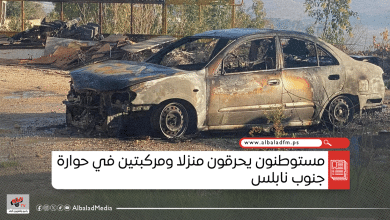 مستوطنون يحرقون منزلا ومركبتين في حوارة جنوب نابلس
