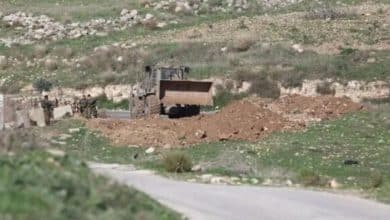 الاحتلال يشرع بشق طريق استيطاني جنوب غرب بيت لحم