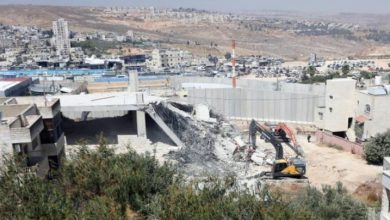 قوات الاحتلال تهدم غرفة زراعية في خلايل اللوز جنوب شرق بيت لحم