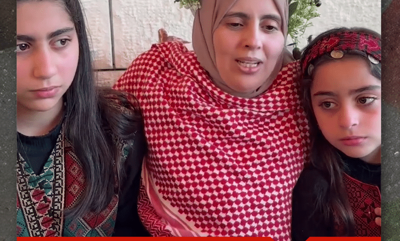 استقبال الأسيرة نداء صلاح زوجة الاسير محمد الزغيبي بعد الإفراج عنها ضمن صفقة التبادل بين المقاومة والاحتلال
