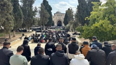 40 ألفا يؤدون صلاة الجمعة في المسجد الأقصى