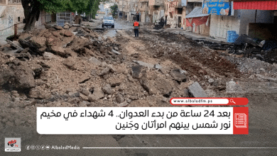 بعد 24 ساعة من بدء العدوان.. 4 شهداء في مخيم نور شمس بينهم امرأتان وجَنين