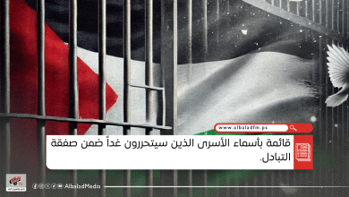 قائمة بأسماء الأسرى الذين سيتحررون غداً ضمن صفقة التبادل