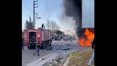 شهيد لبناني في قصف مُسيرة للاحتلال لمركبة على مدخل صيدا جنوب لبنان