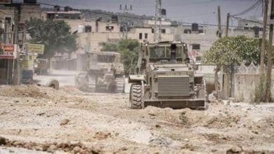 الاحتلال يجرف شوارع رئيسية وفرعية في برقين غرب جنين