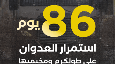 العدوان على مدينة طولكرم ومخيميها