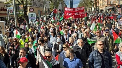 تظاهرة في ستوكهولم تنديدا بالمجاعة والإبادة في غزة