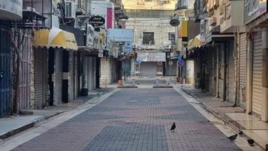 الإضراب الشامل يعم بلدة الظاهرية جنوب الخليل حدادا على روح الشهيد مصطفى طلول