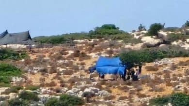 مستوطنون ينصبون خيامًا في أراضي بيت أمرين شمال غرب نابلس