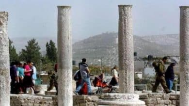 مستوطنون يقتحمون المنطقة الأثرية في سبسطية