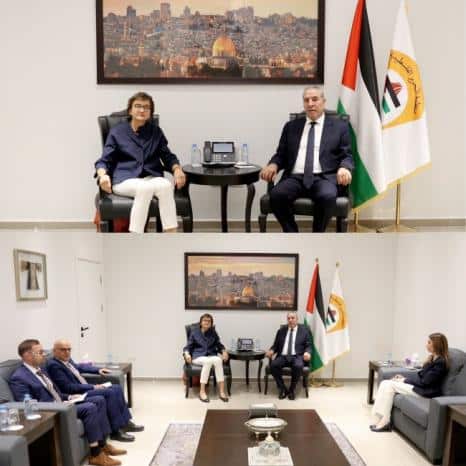 الشيخ يلتقي رئيسة الممثلية الألمانية