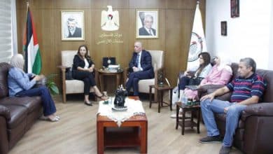 التميمي يلتقي مسؤولة البرامج الحضرية ببرنامج الأمم المتحدة للمستوطنات البشرية (UN Habitat) في فلسطين