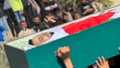 تشييع جثمان الشهيد جهاد عجاج في دير جرير شرق رام الله