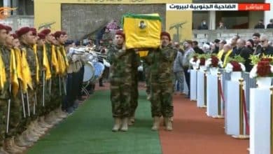 تشييع الشهيد القائد الطبطبائي و2 من رفاقه في الضاحية الجنوبية لبيروت