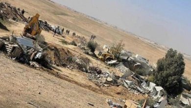 مستوطنون يهدمون 4 بركسات في تجمع الحثرورة شرق القدس