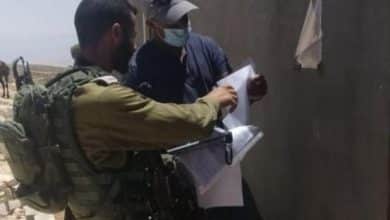 الاحتلال يسلم 4 إخطارات بوقف العمل والبناء في ياسوف شرق سلفيت