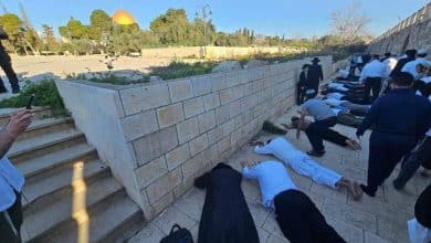 مستوطنون يقتحمون الأقصى في خامس أيام "الأنوار العبري" ويؤدون السجود الملحمي