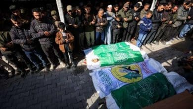 تشييع 4 شهداء بينهم القائد البارز في القسام "رائد سعد" في غزة