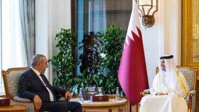 الشيخ يلتقي رئيس الوزراء القطري لبحث مستجدات الوضع الفلسطيني