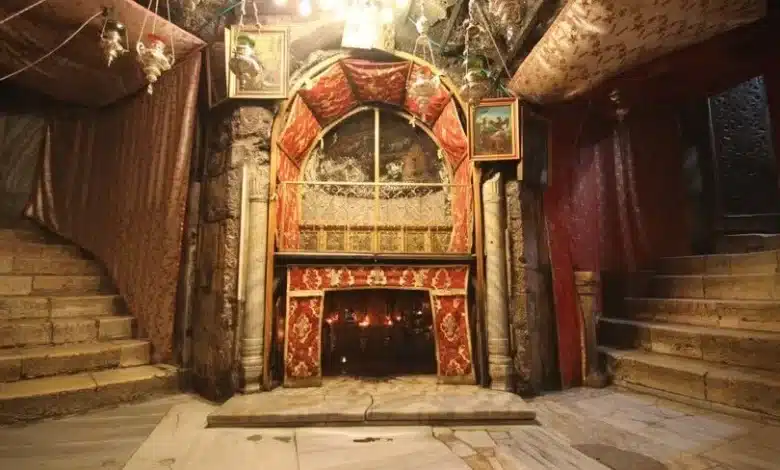 انطلاق أعمال ترميم مغارة كنيسة المهد في بيت لحم