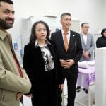 وزيرة التنمية الاجتماعية في زيارة لمصنع الأطراف الصناعية في الجامعة العربية الأمريكية