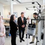 وزيرة التنمية الاجتماعية في زيارة لمصنع الأطراف الصناعية في الجامعة العربية الأمريكية