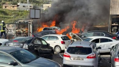 سلسلة هجمات للمستوطنين شمال غرب نابلس: إحراق مشطب ومركبات في دير شرف وخيمة في المسعودية
