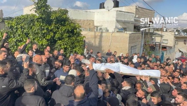 تشييع جثمان الشهيد محمد المالحي إلى مثواه الأخير في القدس المحتلة