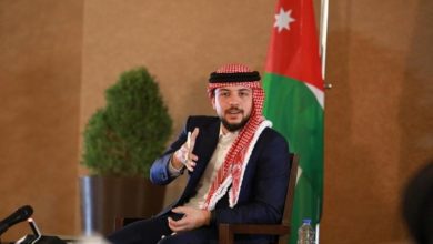 ولي العهد الأردني يحذر من صرف النظر عن معاناة الفلسطينيين في غزة والضفة