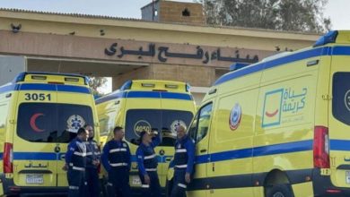 غزة: مغادرة 126 مريضا ومرافقا عبر معبر رفح لتلقي العلاج