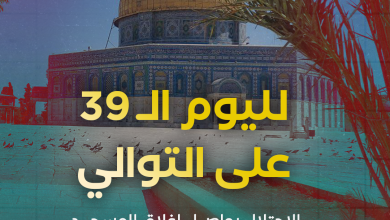 الاحتلال يواصل إغلاق المسجد الأقصى وكنيسة القيامة لليوم الـ39 على التوالي