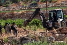 الاحتلال يواصل تجريف الأراضي الزراعية في خربة سروج غرب جنين